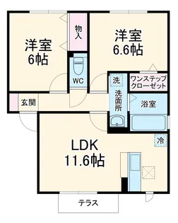 フェリーチェ D【1階】の間取り