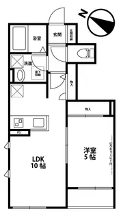 プリムヴェール【1階】の間取り