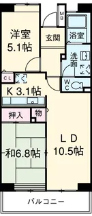 コーポレート浦和中島2号棟【3階】の間取り