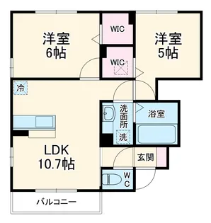 プティヴィラージュ Ⅵ【1階】の間取り