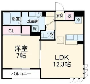 グランブラシェ【1階】の間取り