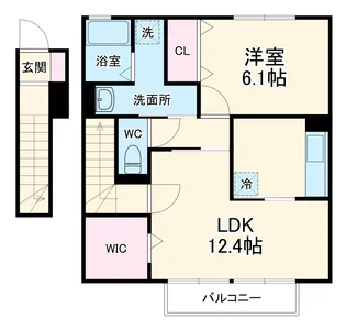 アンテ クラージュ【2階】の間取り