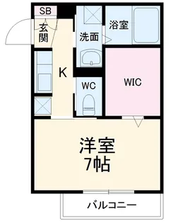 パームコテージXI番館(⑪番館)【2階】の間取り