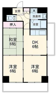 リージョン妙音【902号室】の間取り