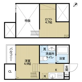 エスポワール堀田【2階】の間取り