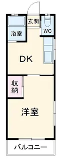 ロッヂJⅠ【203号室】の間取り
