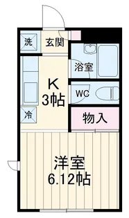 ボヌール茅ヶ崎【103号室】の間取り