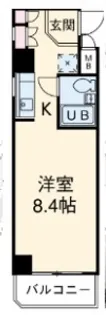 ラフィネ浜【9C号室】の間取り