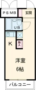 スカイコート世田谷用賀【6階】の間取り