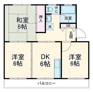 サンメモリーⅡ【3階】の間取り