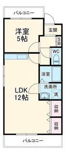 キャッスルミニ松園【2階】の間取り