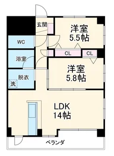 カーサグランデ【1階】の間取り