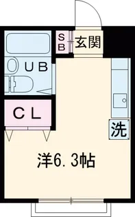 カメリア祐天寺【4階】の間取り