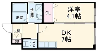 シティライツ新瑞橋【2階】の間取り