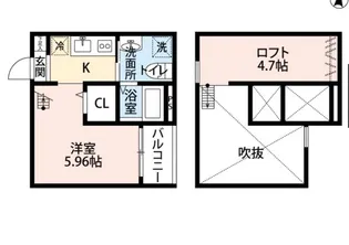 Castello chiave(カストロキアー【2階】の間取り