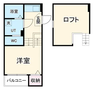 ネオメゾナ津賀田【1階】の間取り