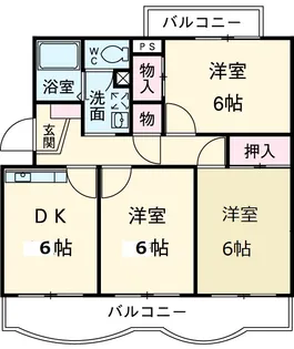 ルミエール21【303号室】の間取り