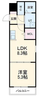 Leciel桜本町【3階】の間取り