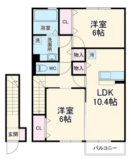 エスポワール【2階】の間取り