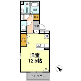 ピースガーデン 東新町【207号室】の間取り