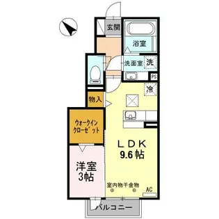 エテルニタ富士松駅【102号室】の間取り