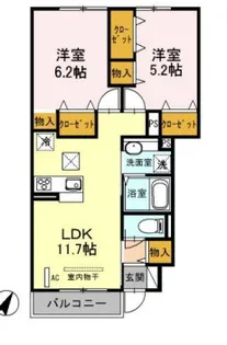セリシール【1階】の間取り