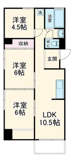 なかくにビル【402号室】の間取り