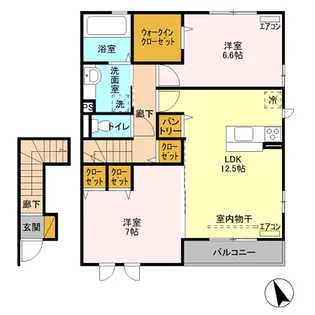 ハイフィールドC【2階】の間取り