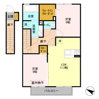 Rocher(ロシェ) 【2階】の間取り