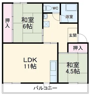 ルナルーチェ前浜【3階】の間取り