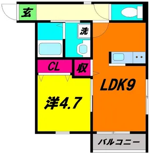 ボン・フローレ亀有【2階】の間取り
