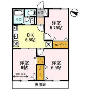 金町サニーハウス【1階】の間取り