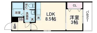 グランテラス新瑞橋【2階】の間取り