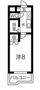 クレセントM浮島【107号室】の間取り