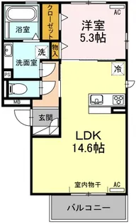 ルーピン【1階】の間取り