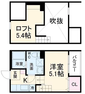フィールグッドハウス【2階】の間取り
