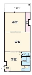 コーポラス井の元【4階】の間取り