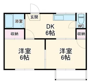 元町ハイツ A棟【2階】の間取り