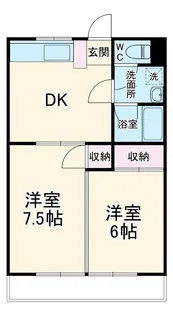 ヒルズマンション【1階】の間取り