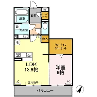 THE FIRST【3階】の間取り