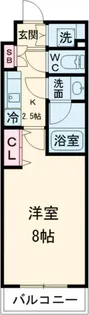 クレイシア目黒都立大学【2階】の間取り