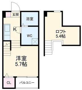 プレンフルIII【1階】の間取り