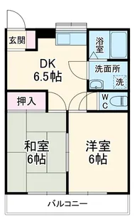 Kサンライズ【2階】の間取り