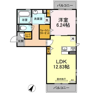 Luminous光【3階】の間取り