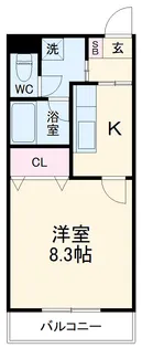 ベルメゾンキョーワ【1階】の間取り