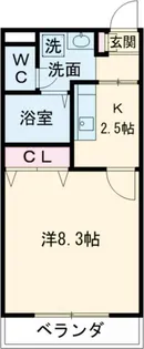 ベルメゾンキョーワ【1階】の間取り