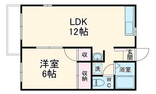 クレセント杉谷【201号室】の間取り