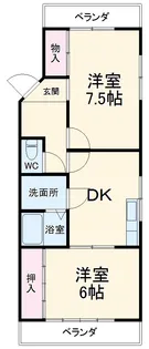 OZハイム【201号室】の間取り