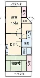 OZハイム【202号室】の間取り