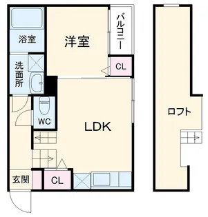 プラチナム黒川【2階】の間取り